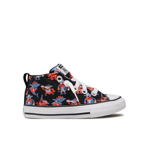 Converse Trampki Chuck Taylor All Star Street Mid 672732C Czarny ze sklepu MODIVO w kategorii Trampki dziecięce - zdjęcie 182693974