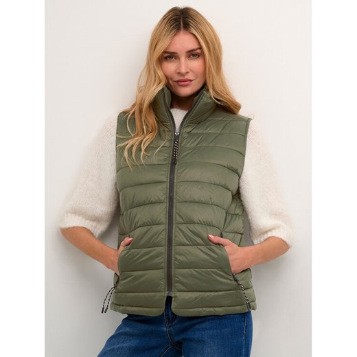 Kaffe Bezrękawnik Lira 10507668 Khaki Regular Fit ze sklepu MODIVO w kategorii Kamizelki damskie - zdjęcie 182694030
