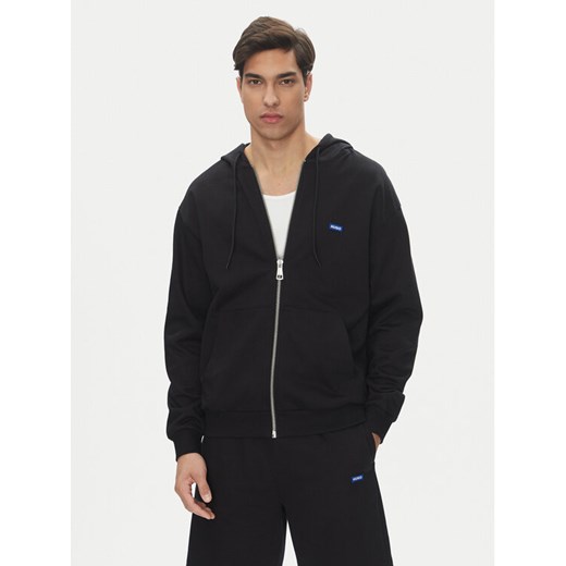 HUGO Bluza Nadarasi 50539895 Czarny Regular Fit ze sklepu MODIVO w kategorii Bluzy męskie - zdjęcie 182694063