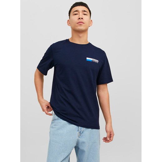 Jack&Jones T-Shirt Corp 12233999 Granatowy Standard Fit ze sklepu MODIVO w kategorii T-shirty męskie - zdjęcie 182694093