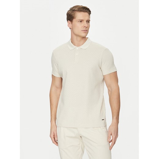 JOOP! Polo 10018924 30044673 Beżowy Regular Fit ze sklepu MODIVO w kategorii T-shirty męskie - zdjęcie 182694172