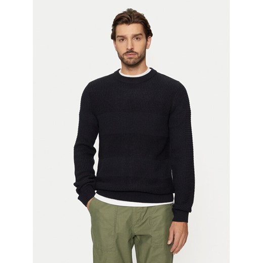 Jack&Jones Sweter Hugo 12258607 Granatowy Regular Fit ze sklepu MODIVO w kategorii Swetry męskie - zdjęcie 182694260