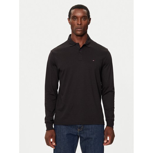 Tommy Hilfiger Polo MW0MW37317 Czarny Regular Fit ze sklepu MODIVO w kategorii T-shirty męskie - zdjęcie 182694263