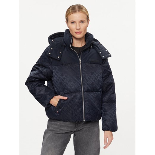 Tommy Hilfiger Kurtka zimowa New York WW0WW40235 Granatowy Regular Fit ze sklepu MODIVO w kategorii Kurtki damskie - zdjęcie 182694314