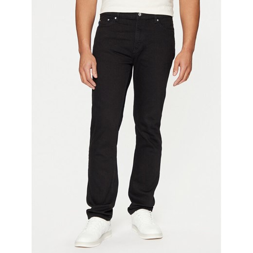HUGO Jeansy Ash 50511483 Czarny Slim Fit ze sklepu MODIVO w kategorii Jeansy męskie - zdjęcie 182694330