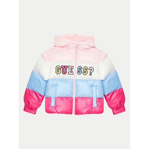 Guess Kurtka zimowa K4YL02 WEGY0 Kolorowy Regular Fit ze sklepu MODIVO w kategorii Kurtki dziewczęce - zdjęcie 182694432