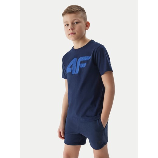 4F Szorty sportowe 4FJWSS24TSHOM272 Granatowy Regular Fit ze sklepu MODIVO w kategorii Spodenki chłopięce - zdjęcie 182694462
