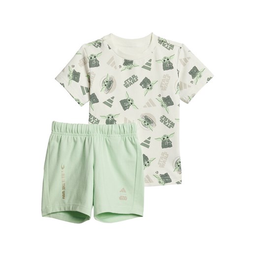 adidas Komplet t-shirt i spodenki Star Wars The Mandalorian™ JF3628 Zielony Regular Fit ze sklepu MODIVO w kategorii Odzież dla niemowląt - zdjęcie 182694482