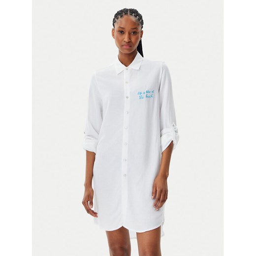 Banana Moon Koszula Gasted Suntrip BTQ10 Biały Relaxed Fit ze sklepu MODIVO w kategorii Koszule damskie - zdjęcie 182694514