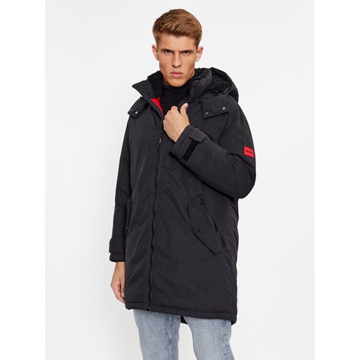 Hugo Parka Munkon 50495817 Czarny Regular Fit ze sklepu MODIVO w kategorii Parki męskie - zdjęcie 182694531