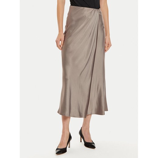 Guess Spódnica midi Anastasia W4BD56 WGIG2 Beżowy Regular Fit ze sklepu MODIVO w kategorii Spódnice - zdjęcie 182694604