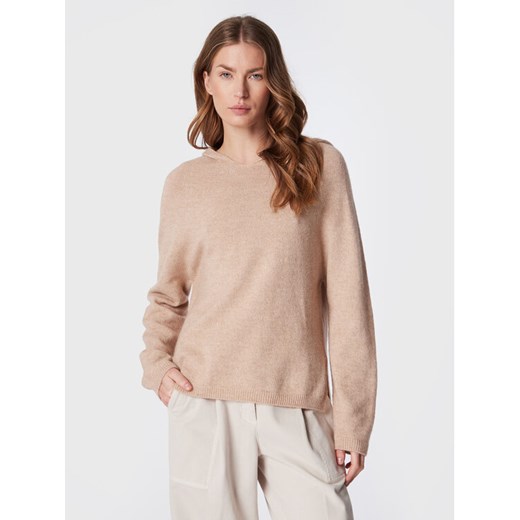 Peserico Easy Sweter M99873F07 I9470 Beżowy Regular Fit ze sklepu MODIVO w kategorii Swetry damskie - zdjęcie 182694610