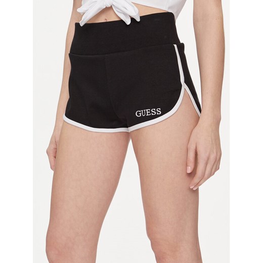 Guess Szorty sportowe E4GD04 KBP41 Czarny Relaxed Fit ze sklepu MODIVO w kategorii Szorty - zdjęcie 182694622