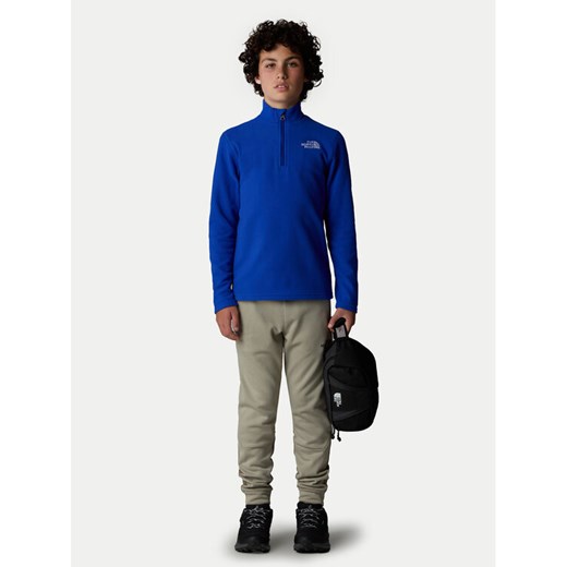 The North Face Polar Glacier NF0A8AZM Granatowy Regular Fit ze sklepu MODIVO w kategorii Bluzy chłopięce - zdjęcie 182694623