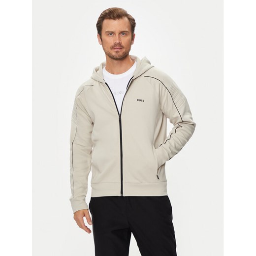 Boss Bluza Saggy 1 50518197 Écru Regular Fit ze sklepu MODIVO w kategorii Bluzy męskie - zdjęcie 182694641