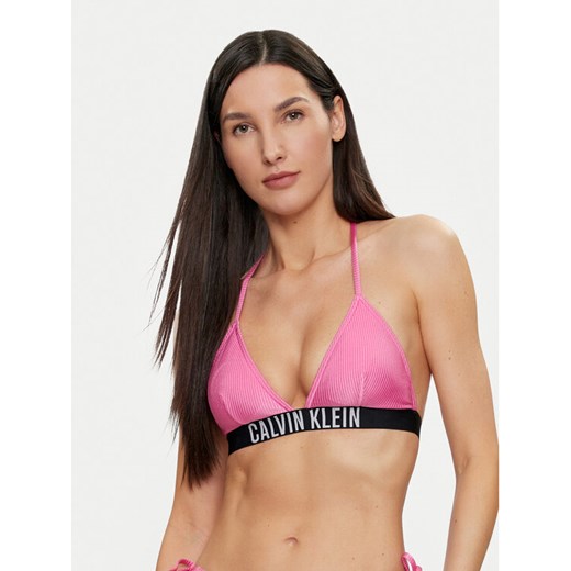 Calvin Klein Swimwear Góra od bikini KW0KW02387 Różowy ze sklepu MODIVO w kategorii Stroje kąpielowe - zdjęcie 182694671