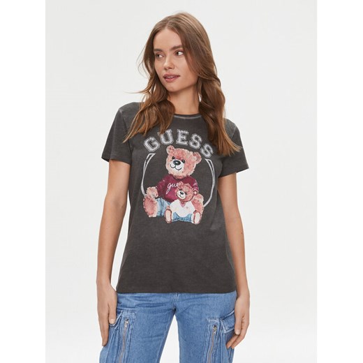 Guess T-Shirt W4RI86 K9SN1 Czarny Regular Fit ze sklepu MODIVO w kategorii Bluzki damskie - zdjęcie 182694703