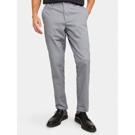 Jack&Jones Chinosy Marco 12150148 Szary Slim Fit ze sklepu MODIVO w kategorii Spodnie męskie - zdjęcie 182694710