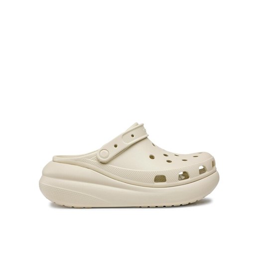 Crocs Klapki Classic Crush Clog 207521 Beżowy ze sklepu MODIVO w kategorii Klapki damskie - zdjęcie 182694773