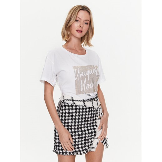 Liu Jo T-Shirt WA3277 JS923 Biały Regular Fit ze sklepu MODIVO w kategorii Bluzki damskie - zdjęcie 182694790