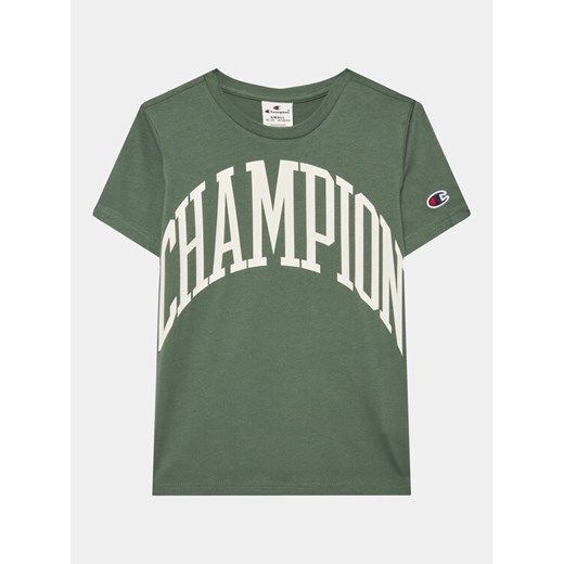 Champion T-Shirt 306362 Zielony Regular Fit ze sklepu MODIVO w kategorii T-shirty chłopięce - zdjęcie 182694844