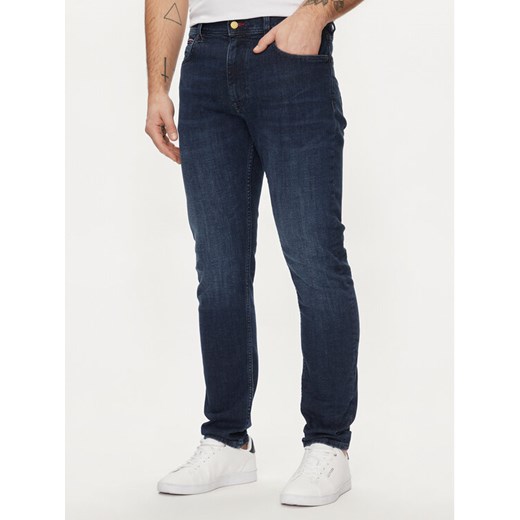 Tommy Hilfiger Jeansy Houston MW0MW34516 Granatowy Tapered Fit ze sklepu MODIVO w kategorii Jeansy męskie - zdjęcie 182694861