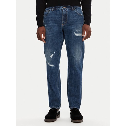 Dolce&Gabbana Jeansy GYJDAZ G8KE9 S9001 Granatowy Regular Fit ze sklepu MODIVO w kategorii Jeansy męskie - zdjęcie 182694873