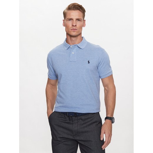 Polo Ralph Lauren Polo 710666998007 Niebieski Custom Slim Fit ze sklepu MODIVO w kategorii T-shirty męskie - zdjęcie 182694880