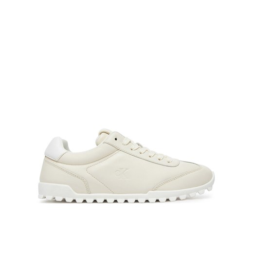 Calvin Klein Jeans Sneakersy Low Profile Runner YW0YW01751 Écru ze sklepu MODIVO w kategorii Buty sportowe damskie - zdjęcie 182694973