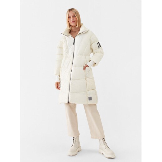 Didriksons Kurtka zimowa Andrea 504308 Écru Oversize ze sklepu MODIVO w kategorii Kurtki damskie - zdjęcie 182694993
