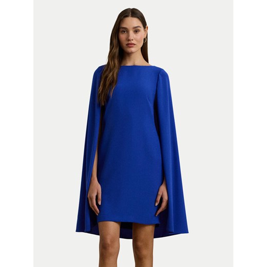 LAUREN RALPH LAUREN Sukienka koktajlowa 253855210032 Niebieski ze sklepu MODIVO w kategorii Sukienki - zdjęcie 182695023