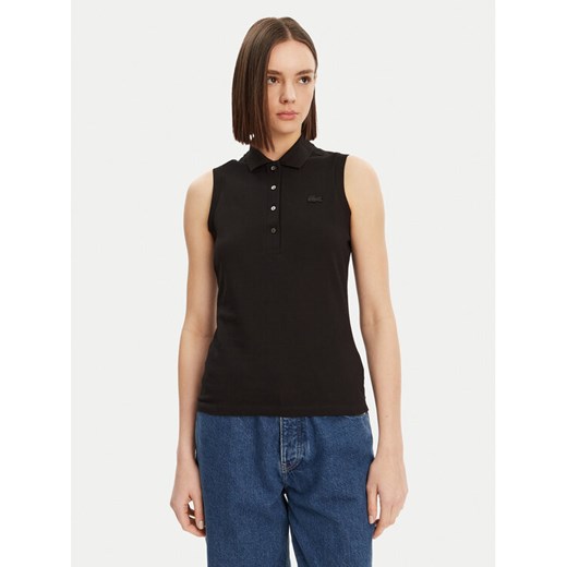 Lacoste Polo PF5445 Czarny Slim Fit ze sklepu MODIVO w kategorii Bluzki damskie - zdjęcie 182695061