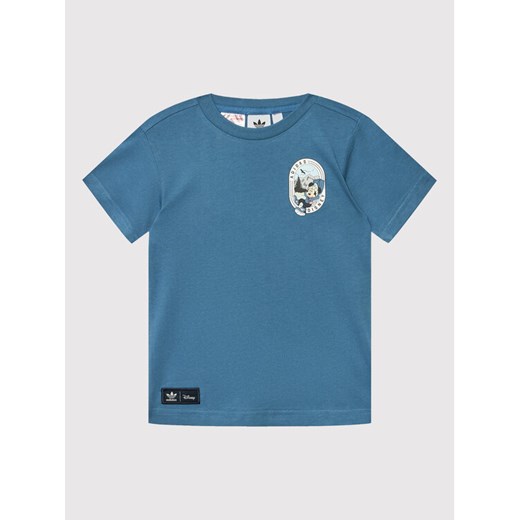 adidas T-Shirt Disney Mickey And Friends HK9802 Niebieski Regular Fit 3_4Y MODIVO