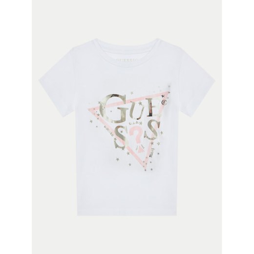 Guess T-Shirt K5RI00 K6YW4 Biały Regular Fit ze sklepu MODIVO w kategorii T-shirty chłopięce - zdjęcie 182695130
