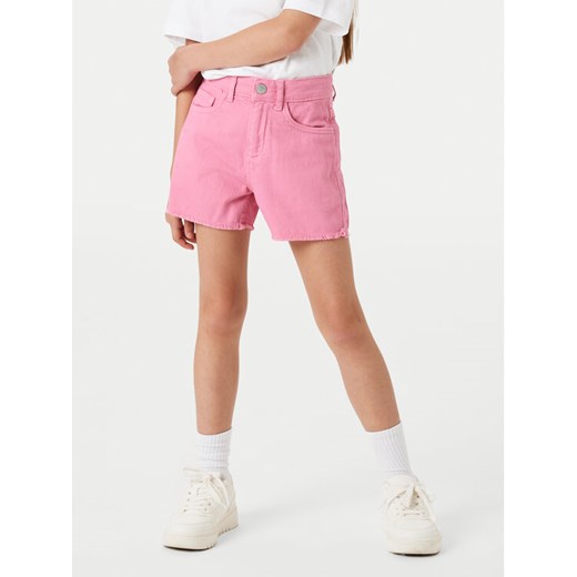 NAME IT Szorty jeansowe Rose 13239003 Różowy Mom Fit ze sklepu MODIVO w kategorii Spodenki dziewczęce - zdjęcie 182695134