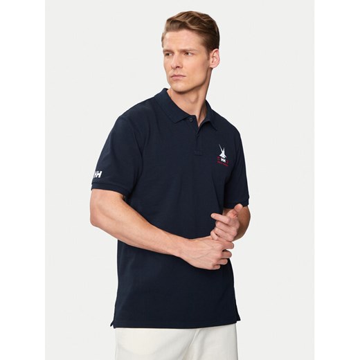 Helly Hansen Polo Koster Polo 34299 Granatowy Regular Fit ze sklepu MODIVO w kategorii T-shirty męskie - zdjęcie 182695190