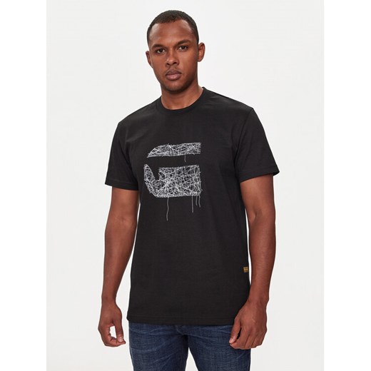 G-Star Raw T-Shirt Stitch D25674-C336 Czarny Regular Fit S MODIVO