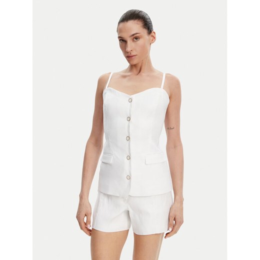 Guess Top W5GH0L WH5L2 Biały Regular Fit ze sklepu MODIVO w kategorii Bluzki damskie - zdjęcie 182695242