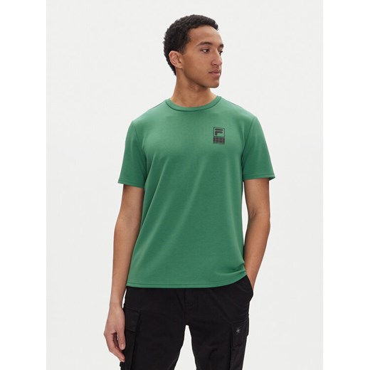 Fila T-Shirt Lennik FAM0883 Zielony Regular Fit ze sklepu MODIVO w kategorii T-shirty męskie - zdjęcie 182695264