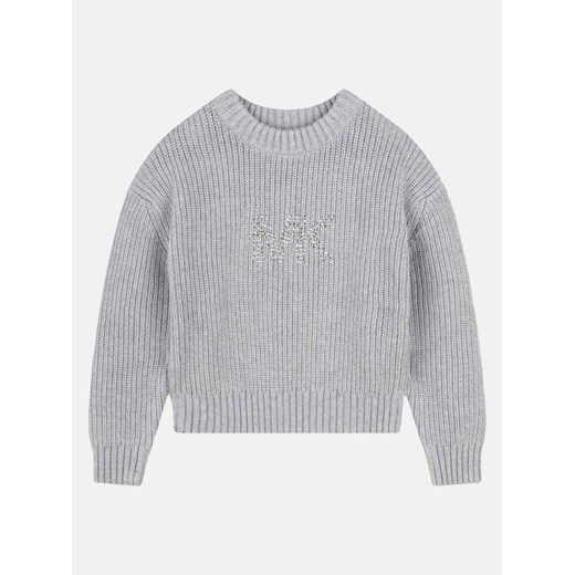 MICHAEL KORS KIDS Sweter R30162 M Szary Regular Fit ze sklepu MODIVO w kategorii Swetry dziewczęce - zdjęcie 182695293