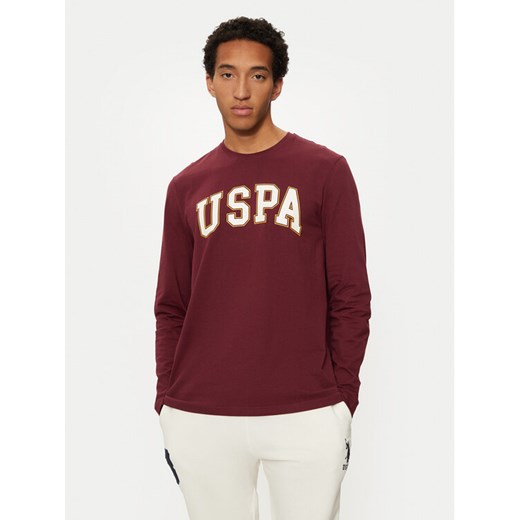 U.S. Polo Assn. Longsleeve MUP2184 Czerwony Regular Fit ze sklepu MODIVO w kategorii T-shirty męskie - zdjęcie 182695341