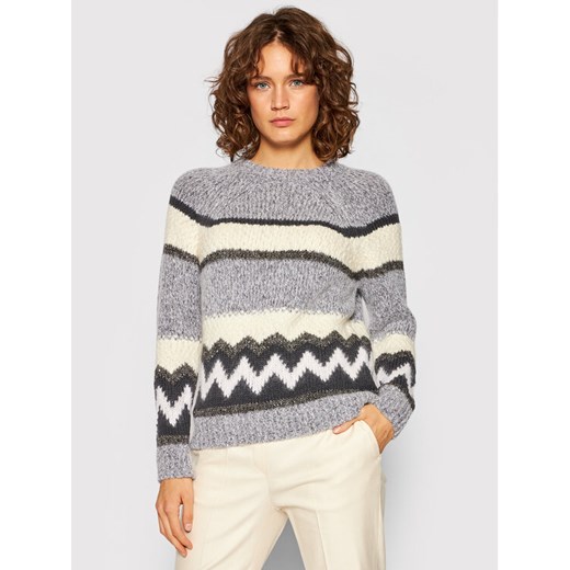 Peserico Sweter S99196F03 9018R Szary Regular Fit ze sklepu MODIVO w kategorii Swetry damskie - zdjęcie 182695342