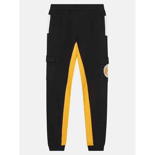 Guess Spodnie dresowe L4YQ12 KA6R4 Czarny Regular Fit ze sklepu MODIVO w kategorii Spodnie chłopięce - zdjęcie 182695371