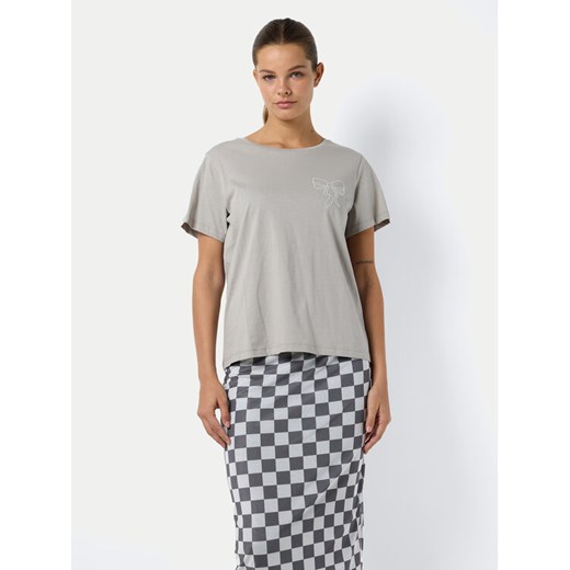 Noisy May T-Shirt Nate 27032631 Szary Regular Fit ze sklepu MODIVO w kategorii Bluzki damskie - zdjęcie 182695433