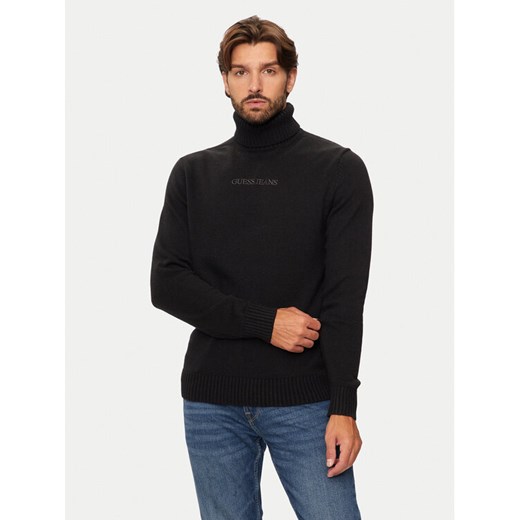 Guess Golf M4BR35 Z3HN2 Czarny Regular Fit ze sklepu MODIVO w kategorii Swetry męskie - zdjęcie 182695462