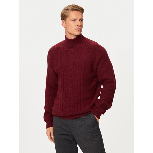 Hechter Paris Golf 65019 142814 Czerwony Regular Fit ze sklepu MODIVO w kategorii Swetry męskie - zdjęcie 182695492