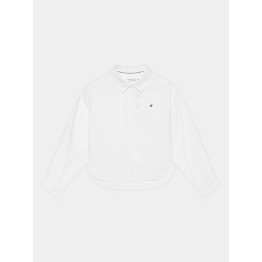 Calvin Klein Jeans Koszula IG0IG02331 Biały Oversize ze sklepu MODIVO w kategorii Koszule chłopięce - zdjęcie 182695534