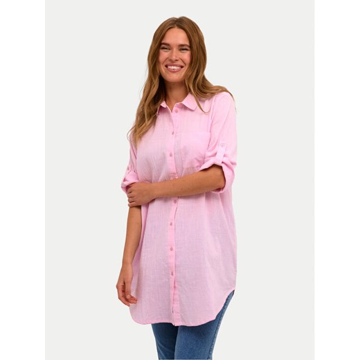 Kaffe Tunika Pauline 10508528 Różowy Relaxed Fit ze sklepu MODIVO w kategorii Koszule damskie - zdjęcie 182695540