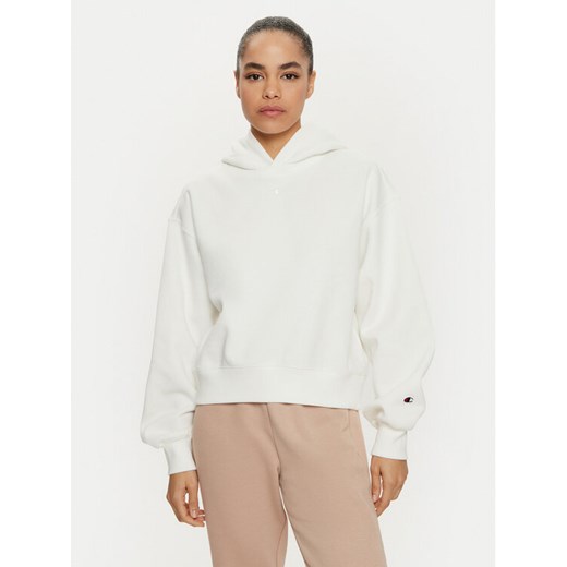 Champion Bluza 117539 Écru Loose Fit ze sklepu MODIVO w kategorii Bluzy damskie - zdjęcie 182695563