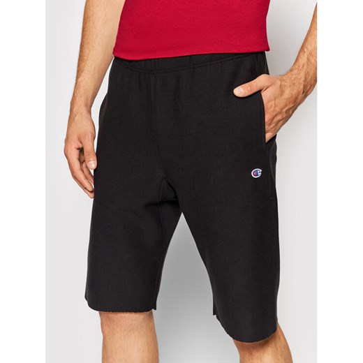Champion Szorty sportowe Logo 216543 Czarny Custom Fit ze sklepu MODIVO w kategorii Spodenki męskie - zdjęcie 182695571